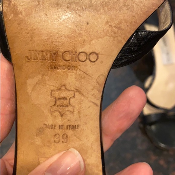Jimmy Choo kitten heel mule sandals in black 39 - Picture 2 of 8